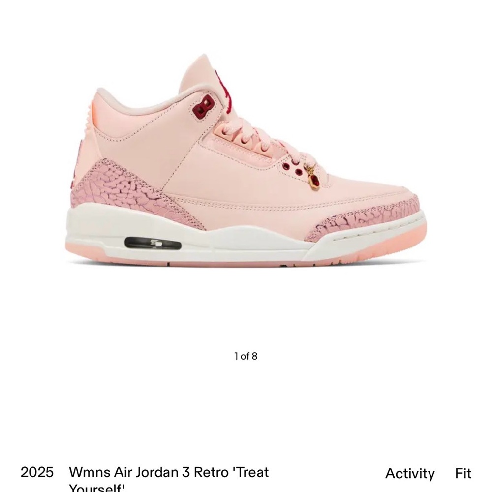 Nike Air Jordan 3 Retro Women's Sneakers - Light Pink